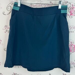 Teetime skirt skort shorts built in stretchy blue stripes Elegant Teal Mini